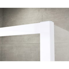 SanSwiss ECOAC 1000 04 22 Sprchový kout čtvercový 100×100 cm, bílá/durlux