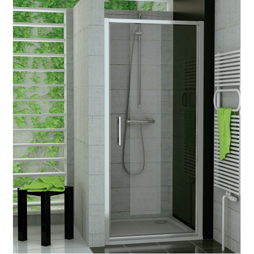SanSwiss TOPP 0750 01 07 Jednokřídlé dveře 75 cm, matný elox/sklo