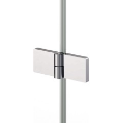 SanSwiss AN13 G 1200 50 07 Jednokřídlé dveře 120 cm s pevnou stěnou v rovině, levé, aluchrom/sklo