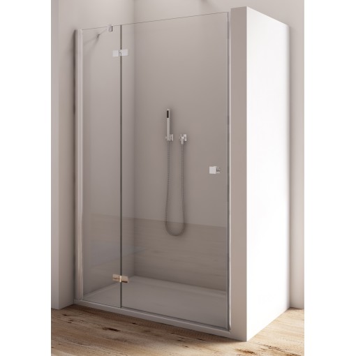 SanSwiss AN13 G 1200 50 07 Jednokřídlé dveře 120 cm s pevnou stěnou v rovině, levé, aluchrom/sklo