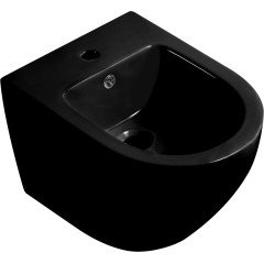 Bidet závesný Verde - čierna lesklá - 36x37x49 cm