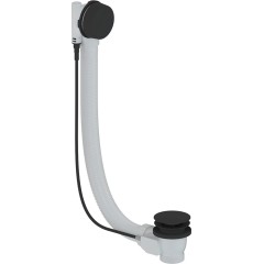 Vaňová súprava ovládaná bovdenom 6/4“ - zátka 72mm - bez sifónu - čierna matná - 60 cm
