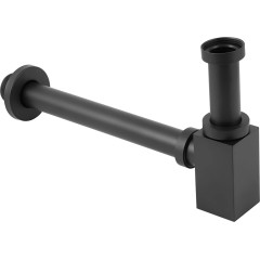 Sifón umývadlový - 5/4" - nerezová oceľ - DN32 mm - čierna matná