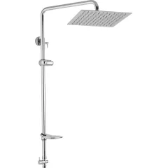 JB Sanitary Sprchová zostava pre horný vývod, 30 x 30 cm, keramický prepínač, mydlenka, držiak sprchy, bez príslušenstva SS 21 10