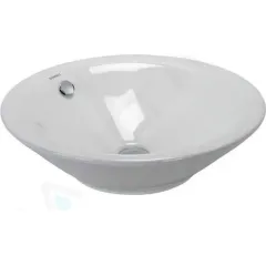 Duravit Umývadlová misa, priemer 53 cm, s prepadom, WonderGliss, biela 04085300001