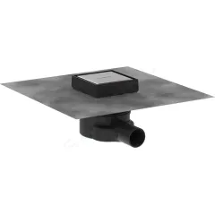 Hansgrohe Podlahový vpust, 10 × 10 cm, kefovaná nehrdzavejúca oceľ 56247800