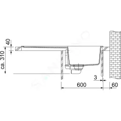 Franke Fragranitový drez BFG 611, 97x50 cm, ónyx 114.0285.305