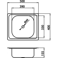 NOVASERVIS - Drez 40x50 nerez DR40/50