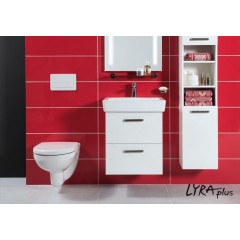ALCADRAIN Jádromodul - predstenový inštalačný systém bez tlačidla + WC JIKA LYRA PLUS + SEDADLO duraplastu SLOWCLOSE AM102/1120 X LY5