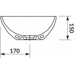 CERSANIT - MODUO 55 NEPRAVIDELNÉ UMÝVADLO K116-052