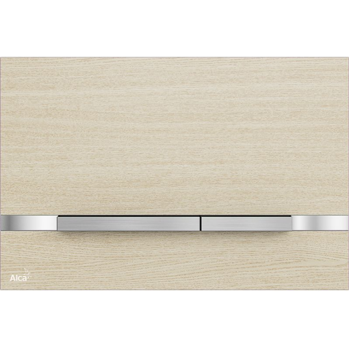 Alcaplast Ovládací tlačítko , nerez dekor dřeva STRIPE-OAK WHITE