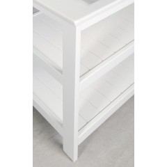 AQUALINE - ETIDE policová umývadlová skrinka 51,5x85x44 cm, matná biela ET505