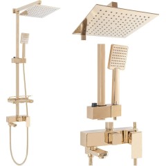 REA - Sprchový set s batériou 150mm Jack zlatý REA-P7008