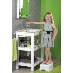 AQUALINE - Detské protišmykové stúpadlo do kúpeľne Medvedík, biela 8320