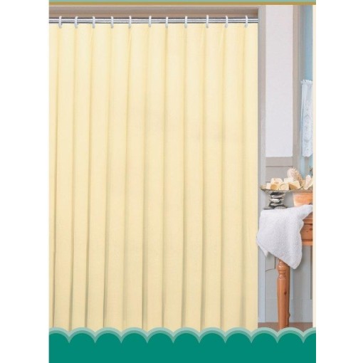 AQUALINE - Sprchový záves 180x200cm, polyester, béžová 0201104 BE