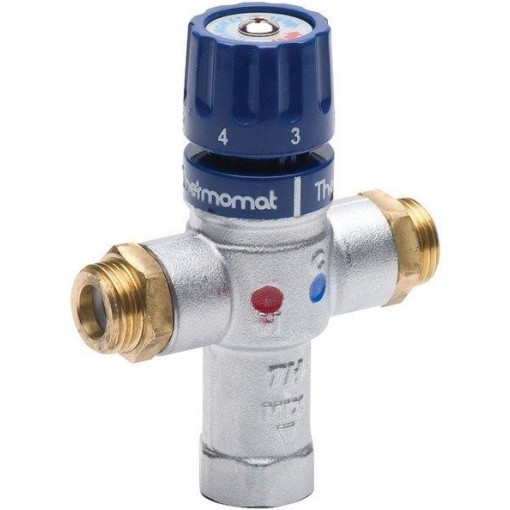 SAPHO - Termostatický regulátor teploty vody, 1/2", 30-60 stupňov, spätné klapky TMT12MPM