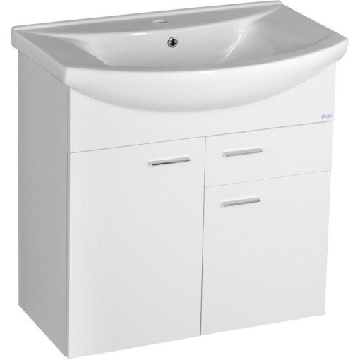AQUALINE - ZOJA umývadlová skrinka 71,5x74x34cm, biela 51075A