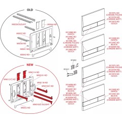 Alcaplast ovládacie doska M1730 biela M1730