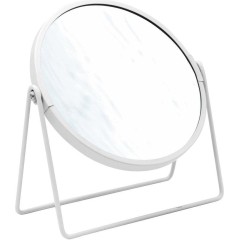 RIDDER - SUER kozmetické zrkadlo na postavenie, priemer 160, obojstranné, biela 03009001
