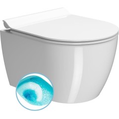 GSI - PURA SHORT závesná WC misa, Swirlflush, 35x46cm, biela ExtraGlaze 880211