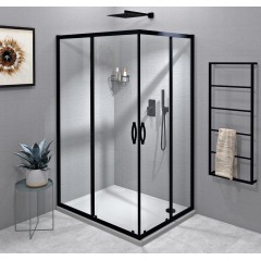 GELCO - SIGMA SIMPLY BLACK obdĺžniková sprchová zástena 1000x900 L/P varianta, rohový vstup GS2110BGS2190B