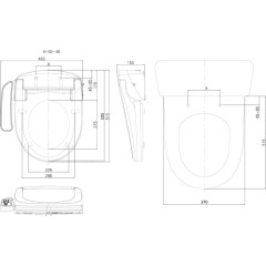 SAPHO - BLOOMING EKO PLUS elektronický bidet NB-1160D