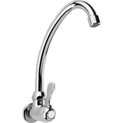 AQUALINE - Nástenný guľový ventil 1/2", otočná hubica, chróm ZY1813