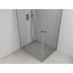 MEXEN - ROMA sprchovací kút 120x100, transparent, chróm 854-120-100-02-00