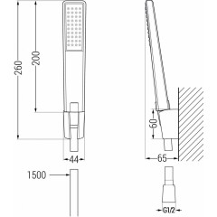 MEXEN - Royo R72 Set umývadlové a vaňové batérie s príslušenstvom, chróm 72203R72-00