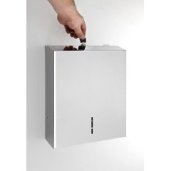 SAPHO - Zásobník na papierové uteráky 285x370x105, lestená nerez XP048