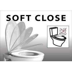 SAPHO - ADINA WC sedátko, Soft Close, Easy Take, biela 1703-322