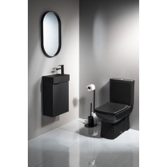 SAPHO - LARA WC kombi, spodný/zadný odpad, splachovací mechanizmus, čierna matná LR360